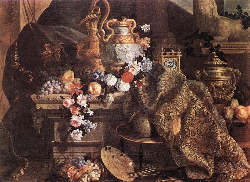 Still-Life of Flowers and Fruits, MONNOYER, Jean-Baptiste